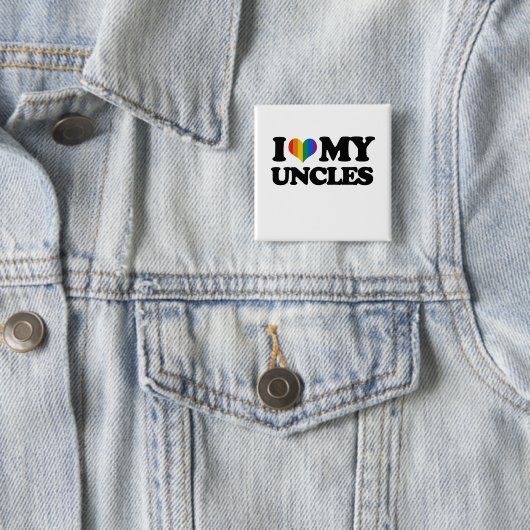 I Liebe meine Onkel Button (Beispiel)