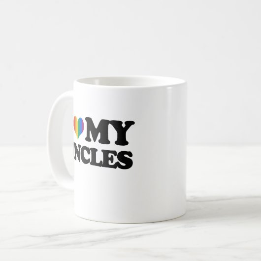 I Liebe meine Onkel Kaffeetasse (Vorderseite Links)