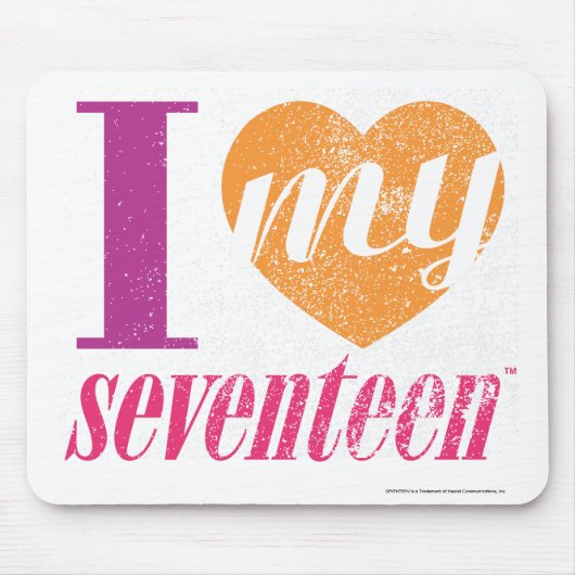 I Liebe meine Orange 17 Mousepad (Vorne)