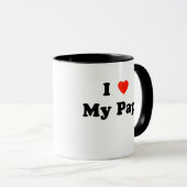 I Liebe meine Papa-Tasse Tasse (VorderseiteRechts)