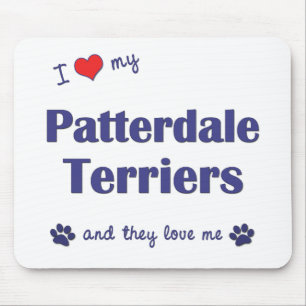 I Liebe meine Patterdale Terrier (mehrfache Hunde) Mousepad
