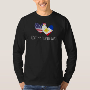 I Liebe meine philippinische Ehefrau Philippinen T-Shirt