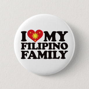 I Liebe meine philippinische Familie Button