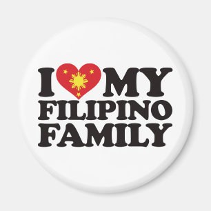 I Liebe meine philippinische Familie Magnet