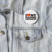 I Liebe meine philippinische Freundin Button (Beispiel)