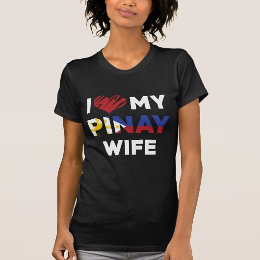 I Liebe meine Pinay Ehefrau T-Shirt (Vorderseite)