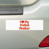 I Liebe meine polnische Mutter Autoaufkleber (Auf Auto)