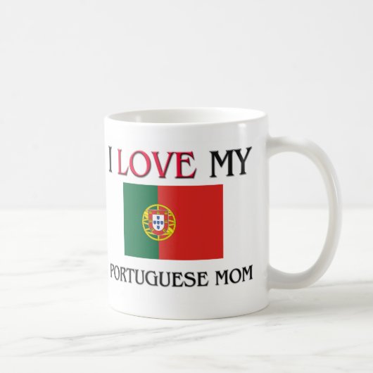I Liebe meine portugiesische Mama Kaffeetasse (Rechts)