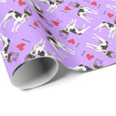 I Liebe meine Rat Terrier Geschenkpapier (Rolleneckpunkt)