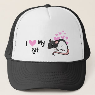 I Liebe meine Ratte Truckerkappe