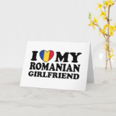 I Liebe meine rumänische Freundin Karte (Gelbe Blume)