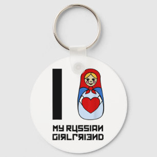 I Liebe Meine russische Freundin Matrioszka1 Schlüsselanhänger