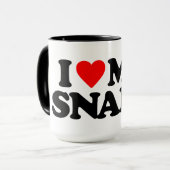 I LIEBE MEINE SCHLANGE TASSE (Vorderseite Links)