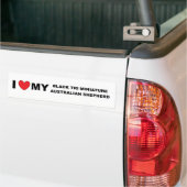 i Liebe meine schwarze tri mini aussie Autoaufkleber (Auf Lkw)