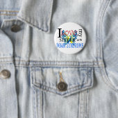 I Liebe meine Schwester mit Down-Syndrom Button (Beispiel)