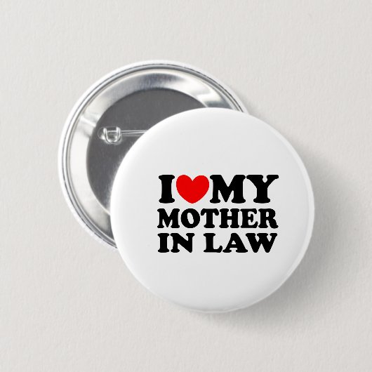 I Liebe meine Schwiegermutter Button (Vorne & Hinten)
