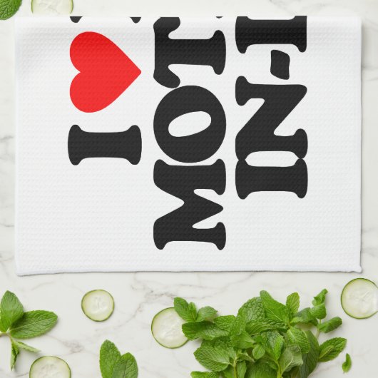 I LIEBE MEINE SCHWIEGERMUTTER HANDTUCH (Gefaltet)