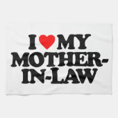 I LIEBE MEINE SCHWIEGERMUTTER HANDTUCH (Horizontal)