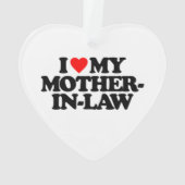 I LIEBE MEINE SCHWIEGERMUTTER ORNAMENT (Rückseite)