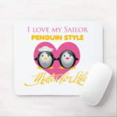 I Liebe meine Seemannpenguin-Art Mousepad (Mit Mouse)