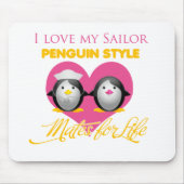I Liebe meine Seemannpenguin-Art Mousepad (Vorne)