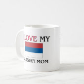 I Liebe meine Serbian-Mama Kaffeetasse (Vorderseite Links)
