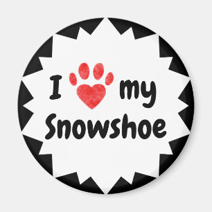 I Liebe meine Snowshoe-Katze Magnet