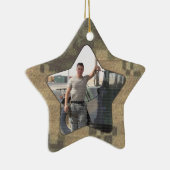 I Liebe meine Soldat-militärische personalisierte Keramikornament (Rechts)