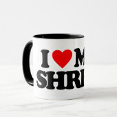 I LIEBE MEINE SPITZMAUS TASSE (Vorderseite Links)