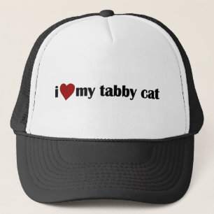 I Liebe meine Tabby-Katze Truckerkappe