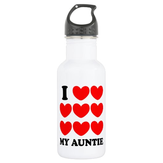 I Liebe meine Tante Trinkflasche (Vorderseite)