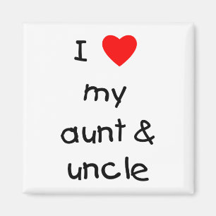 I Liebe meine Tante u. Onkel Magnet