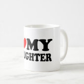I Liebe meine Tochter Kaffeetasse (VorderseiteRechts)