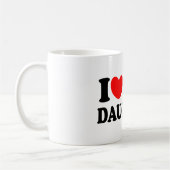 I Liebe meine Tochter Kaffeetasse (Links)