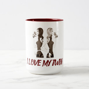 ****I LIEBE MEINE TWIN**** TASSE