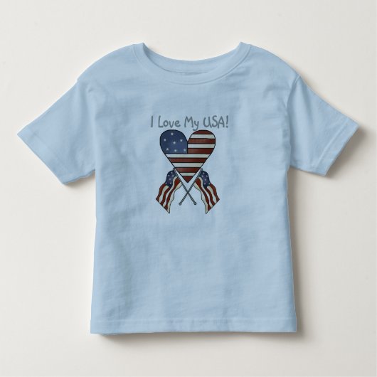 I Liebe meine USA-T-Shirts und -geschenke Kleinkind T-shirt (Vorderseite)