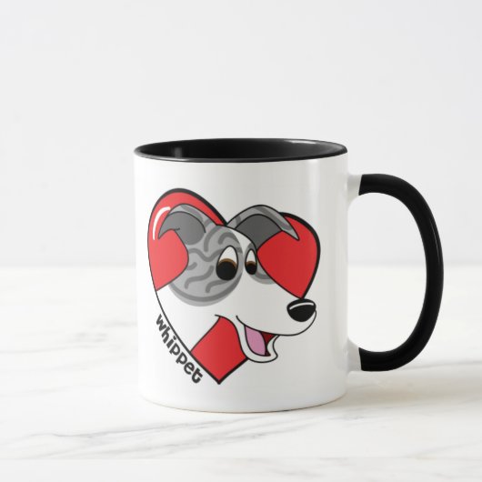 I Liebe meine Whippet Tasse (Rechts)