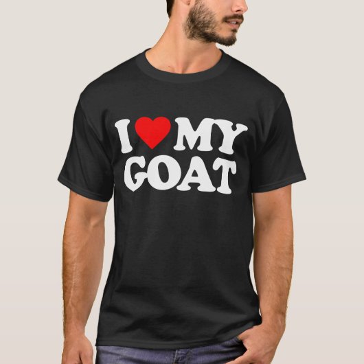 I LIEBE MEINE ZIEGE T-Shirt (Vorderseite)