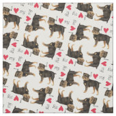 I Liebe meiner Brüssel Griffon Stoff (Muster)
