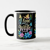 I Liebe meiner Ehefrau Tasse (Links)