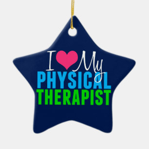 I Liebe meiner PT Physikalische Therapie Keramik Ornament