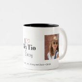I Liebe meiner Tio 2 Foto Custom Tasse (VorderseiteRechts)