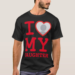 I Liebe meiner Tochter   Sonniger Vater-Tag T-Shirt