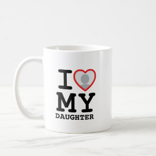 I Liebe meiner Tochter   Vatertag-Foto Kaffeetasse