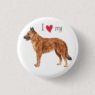 I Liebe meines belgischen Laekenois Button