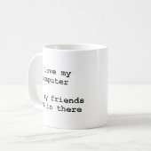 i Liebe meines Computers Kaffeetasse (Vorderseite Links)