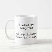 i Liebe meines Computers Kaffeetasse (Links)