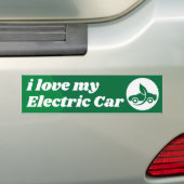 i Liebe meines Elektroautos Autoaufkleber (Auf Auto)