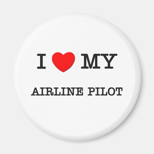 I Liebe MEINES FLUGZEUGS Magnet (Vorne)