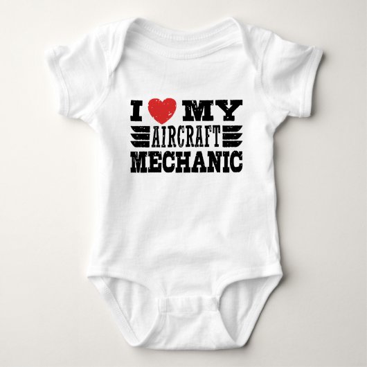 I. Liebe meines Flugzeugwerks Baby Strampler (Vorderseite)